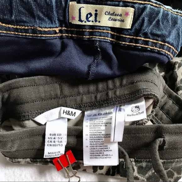 H&M and LEI Assorted Bottoms for Girls 4/5 - Picture 10 of 11